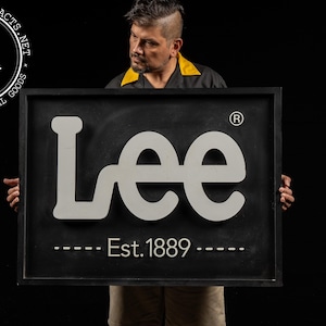 Lee Jeans Advertising Sign Vintage - Etsy