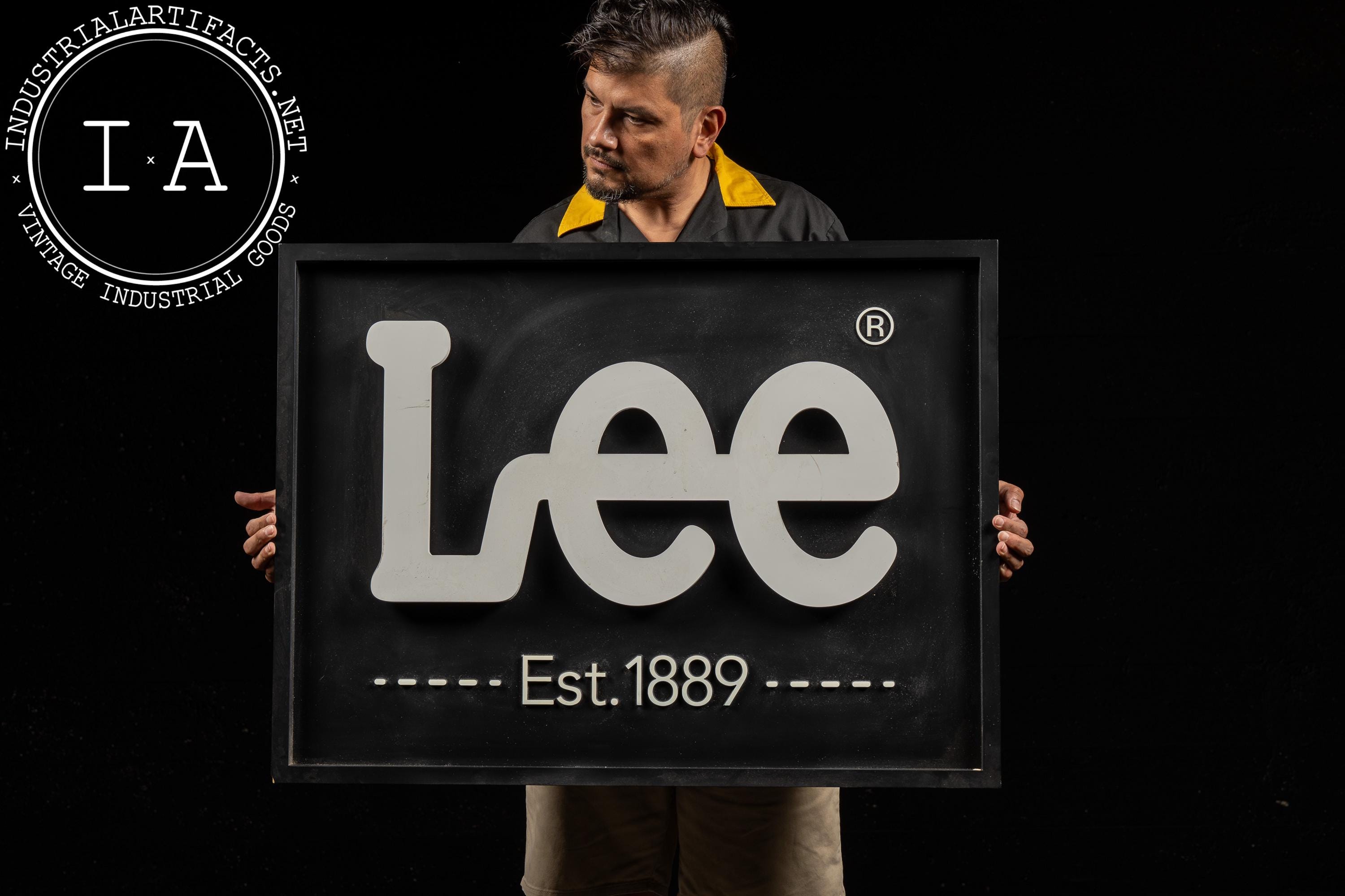 Contemporary Lee Jeans “est. 1889” Retail Display Sign - Etsy