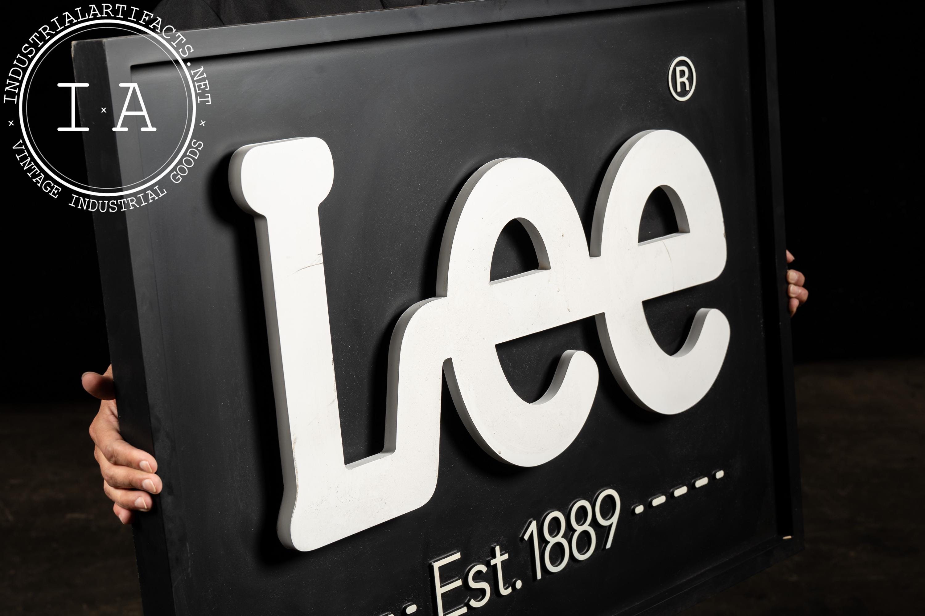 Contemporary Lee Jeans “est. 1889” Retail Display Sign - Etsy
