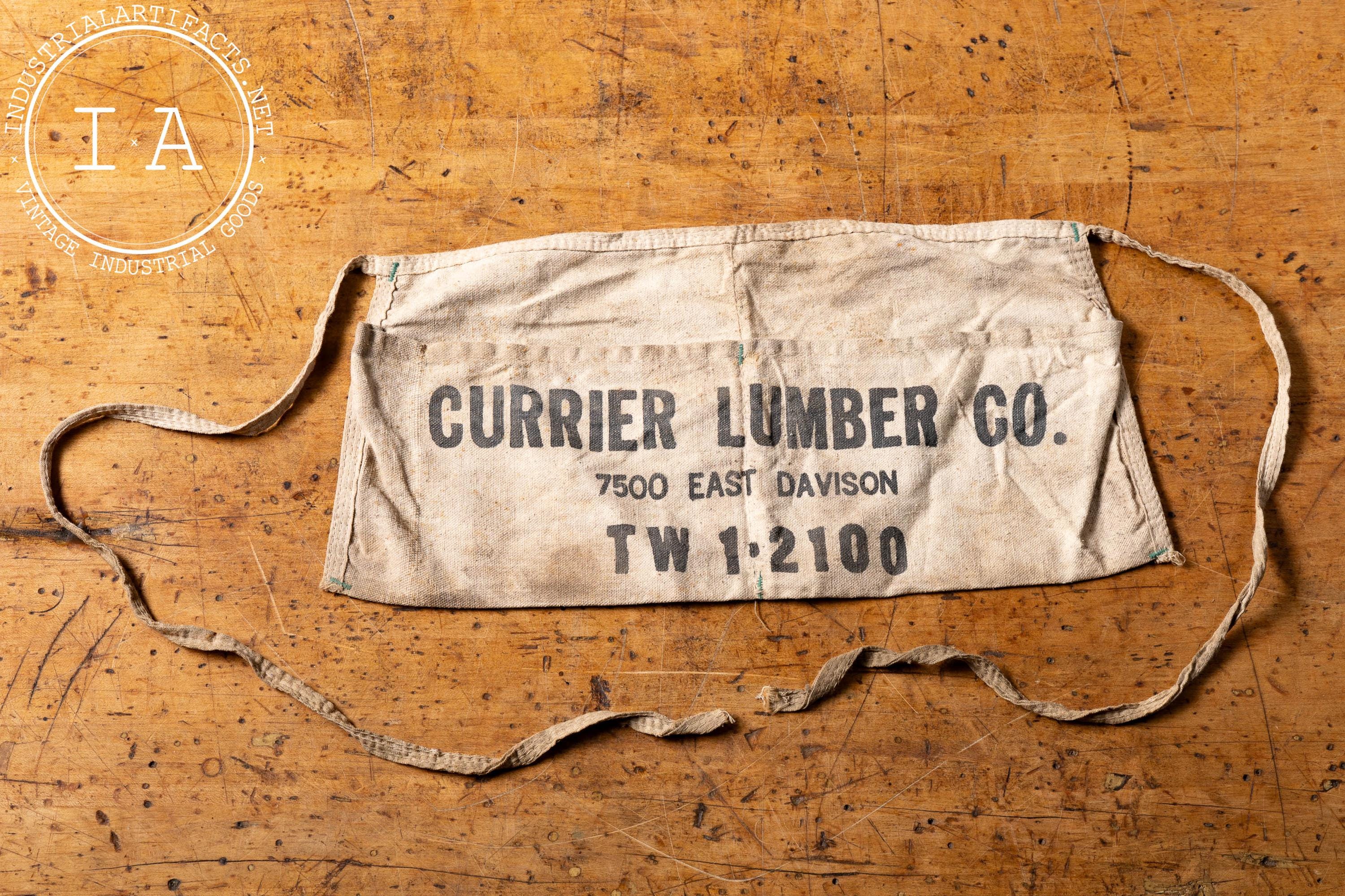 50sビンテージランバーエプロンW. H. SCHENK LUMBER CO. Vintage Lumber Co Nail Apron - Etsy