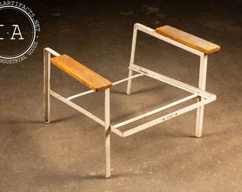 Modernist Steel Herman Miller 5080 Chair Base with Oak Armrests