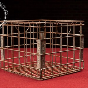 Antique Wire Crate - Etsy