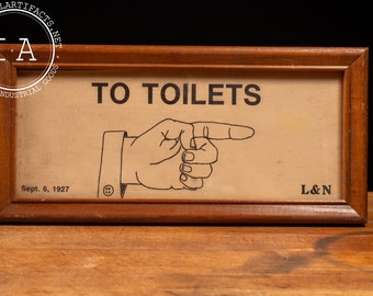 Vintage Framed Pullman Train Car Trolley Sign Reproduction