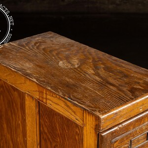 Antique Oak 4-Drawer Filing Cabinet Bild 6
