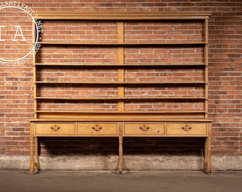 Antique French Country Pine Hutch