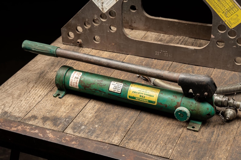 Vintage No. 777 Bender and No. 755 Hydraulic Pump by Greenlee image 5
