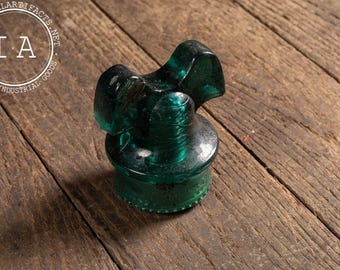 Early 20th Century “Mickey Mouse” CD 257 Glass Insulator by Hemingray