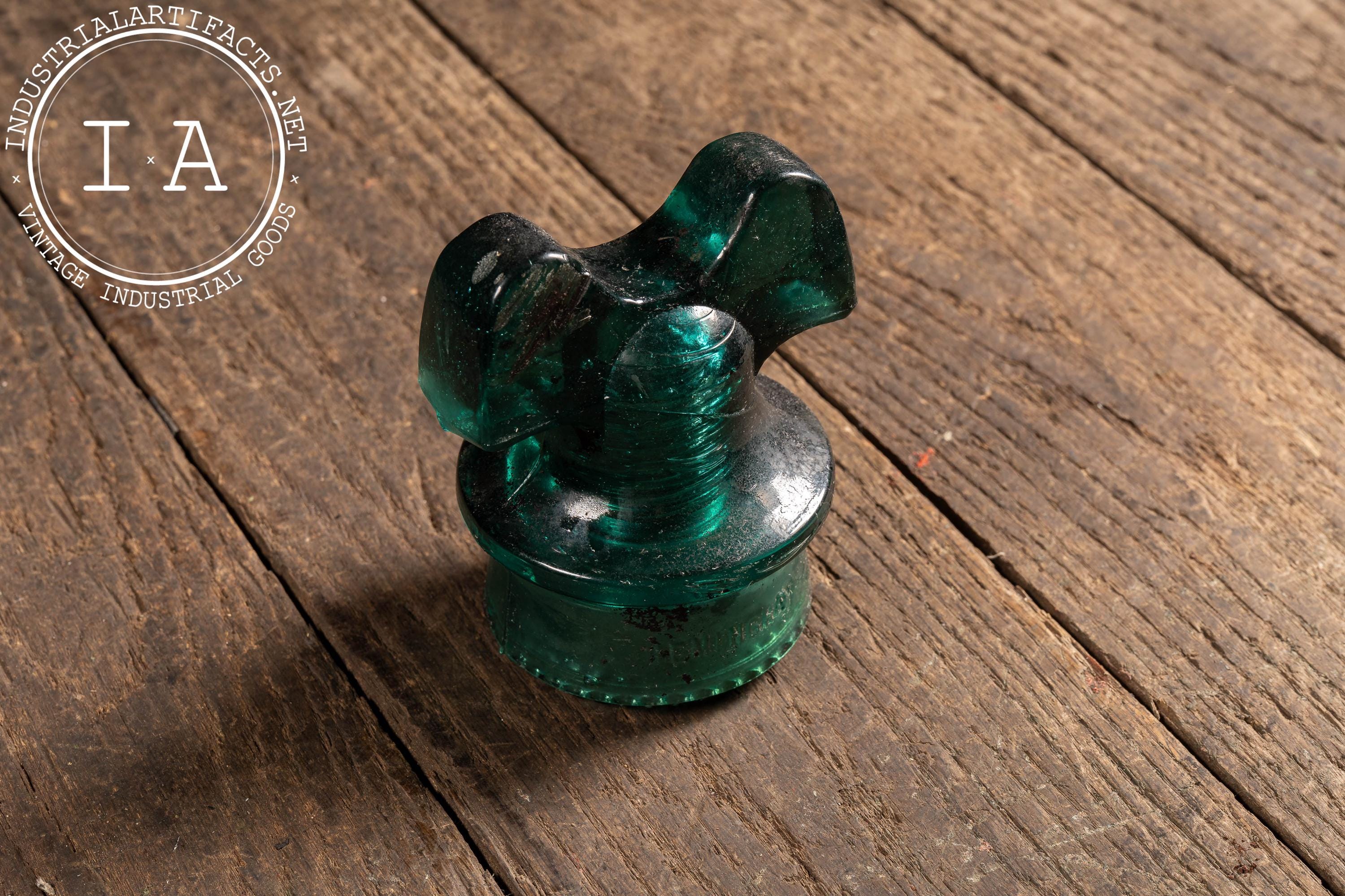 ミッキーマウス型 ガラス製 呼鈴 アンティーク Antique Insulator