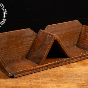 Early American Primitive Oak Sorting Shelf