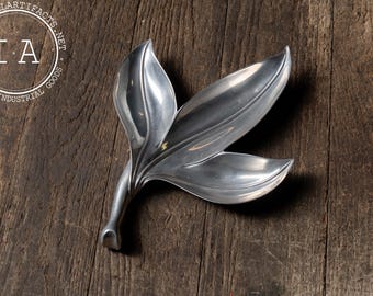 Royal Hickman Bruce Fox Silver Leaf Rh 10 Dishvintage - Etsy