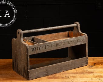 Vintage Wooden Electrician Toolbox