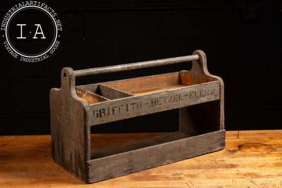 Vintage Wooden Electrician Toolbox - Etsy