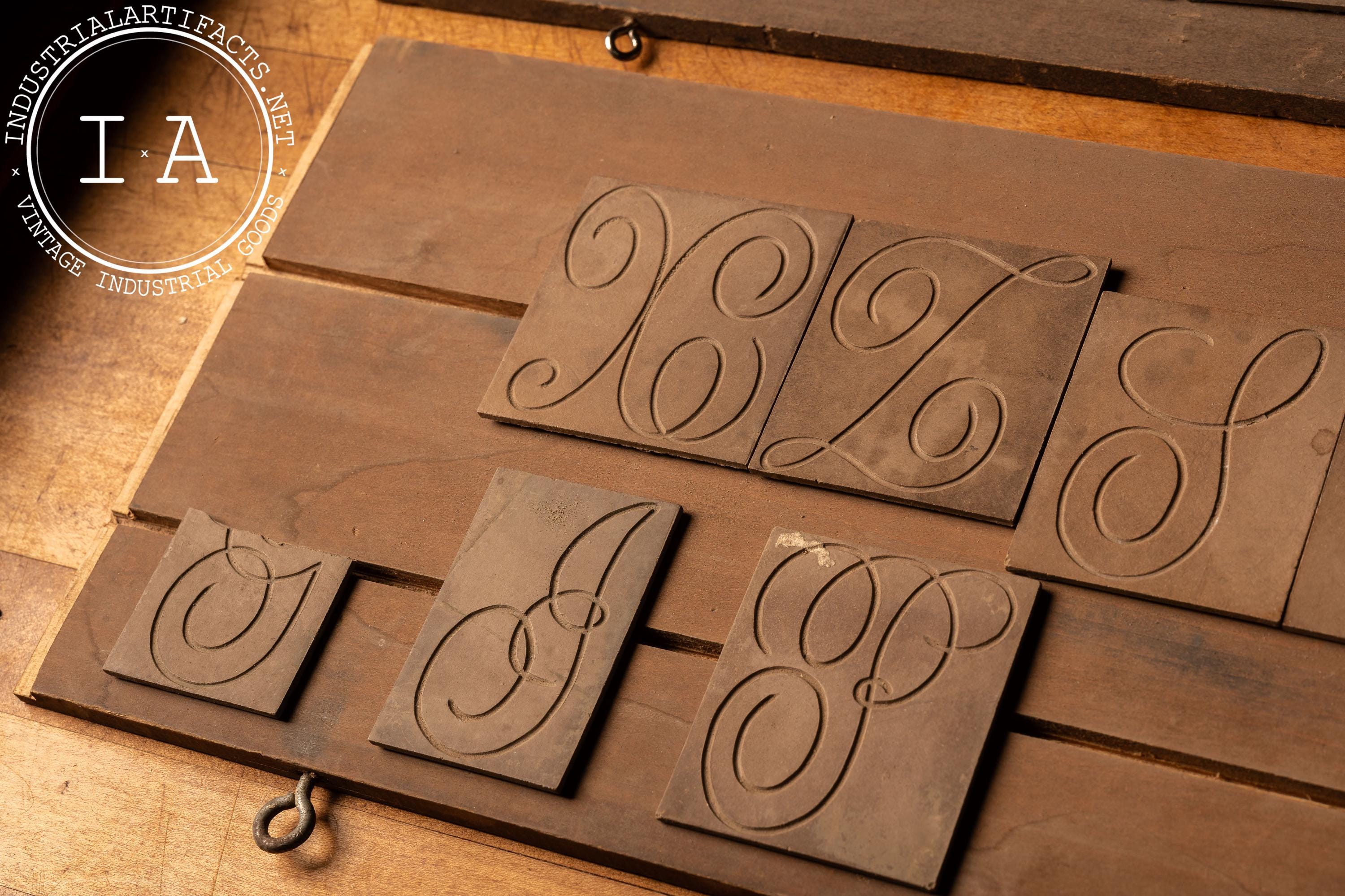 Hamilton Lettering Antique Hamilton Script Lettering Kit - Etsy