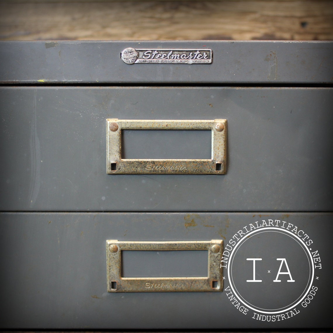 Vintage Industrial Steelmaster 30 Drawer Steel File Organizer Etsy
