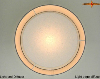 Diffuseur pour abat-jour avec bord lumineux lampes Ø70 cm anti-éblouissement