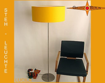 Yellow floor lamp LUCILA floor lamp sun yellow