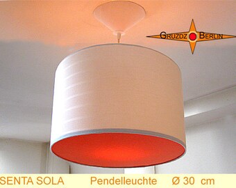 Hängelampe orange Diffusor SENTA SOLA Ø30 cm Pendellampe beige