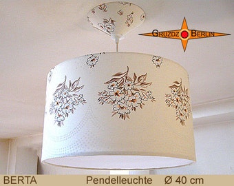 Floral lamp BERTA Ø40 cm pendant lamp country style retro design