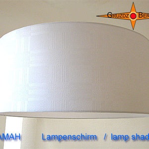 White lampshade DAMAH Ø50 cm damask lampshade