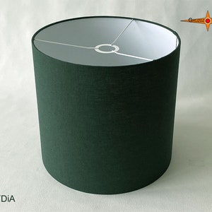 Green linen lampshade LYDiA Ø35 H 34 cm
