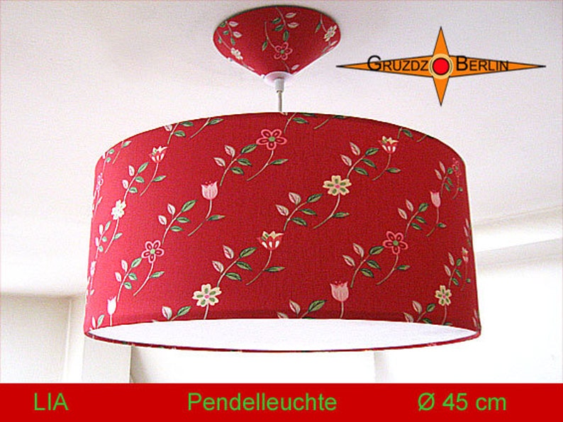 Red Pendant Lamp Lia Ø45 Cm With Diffuser Red Pendant Lamp Lia Ø45 Cm, Red Pendant Lamp Shade
