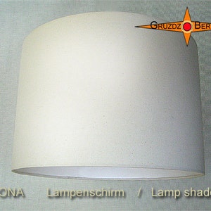 Beige lampenkap LEONA Ø40 cm linnen lamp afbeelding 2