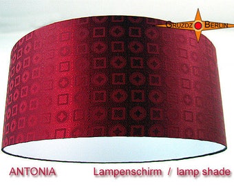 Lampenschirm bordo Jacquardseide ANTONIA Ø30 cm bordeaux rot