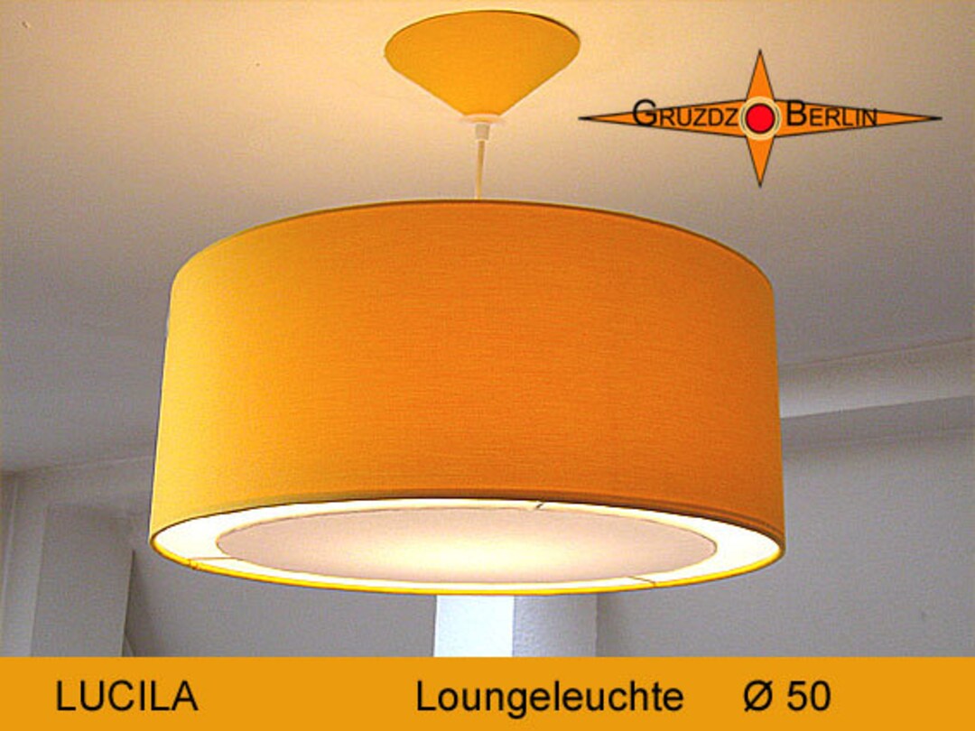 Pendant Light Yellow Lounge Light LUCILA Ø50 Cm With Diffuser Etsy UK