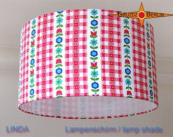 Retro lampshade LINDA Ø35 cm Vintage lamp Prilblumen 70s