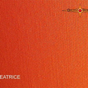 Orange ceiling lamp of linen BEATRICE Ø50 cm ceiling light with diffuser image 5