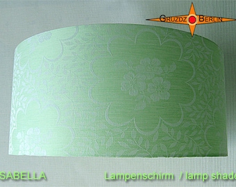 Lampshade green ISABELLA Ø45 cm damask mint green lamp