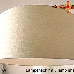 Beige lampshade DORA Ø40 cm strip lamp