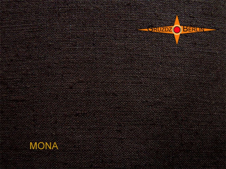 Dark brown lampshade MONA Ø45cm linen lamp dark brown image 2