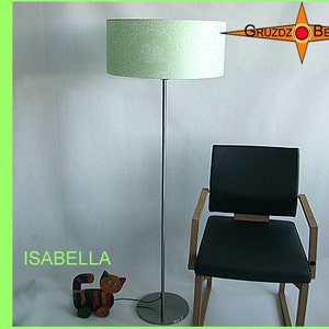 Floor lamp mint green ISABELLA floor lamp damask