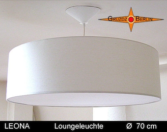 Large lounge light LEONA Ø70 cm hanging lamp with diffuser