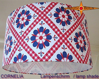 Vintage lampenkap CORNELIA Ø40 cm retro design Prilblumen lamp
