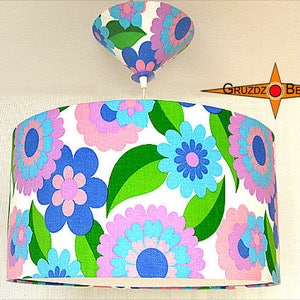 Vintage lamp CLARA Ø30 cm pendant lamp with diffuser prilflowers