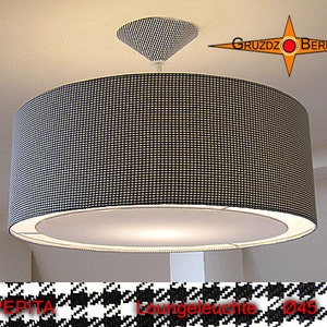 Pendant lamp PEPITA Ø45 cm hanging lamp black white diffuser lamp