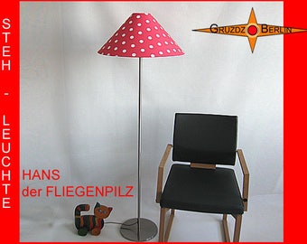 Stehlampe gepunktet HANS der FLIEGENPILZ Stehleuchte rot weiss