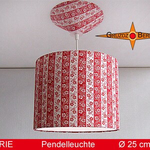 Small hanging lamp MARIE Ø25 cm pendant lamp with diffuser retro