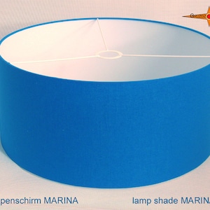 Blue lampshade MARINA Ø40 cm azure lampshade