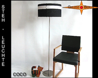 Black white floor lamp COCO floor lamp in classic design