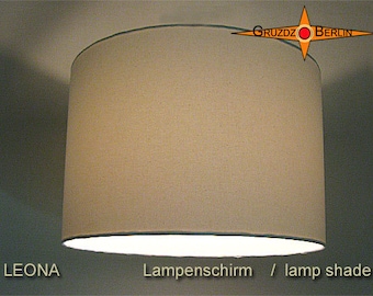 Beige lampshade LEONA Ø40 cm linen lamp