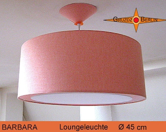 Pendant lamp apricot BARBARA Ø45 cm pendant lamp with light edge