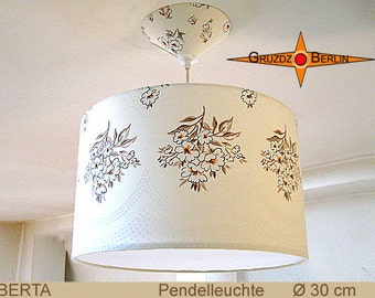Vintagelampe BERTA Ø30 cm Pendellampe mit Diffusor Retrodesign