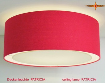 Red ceiling lamp PATRICIA Ø50 cm ceiling light with diffuser