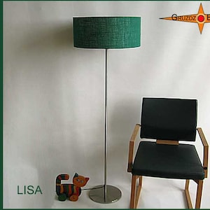 Grüne Stehlampe LISA Stehleuchte Jute Grün