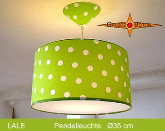 Puntlamp groen LALE Ø35 cm hanglamp met diffusorpunten