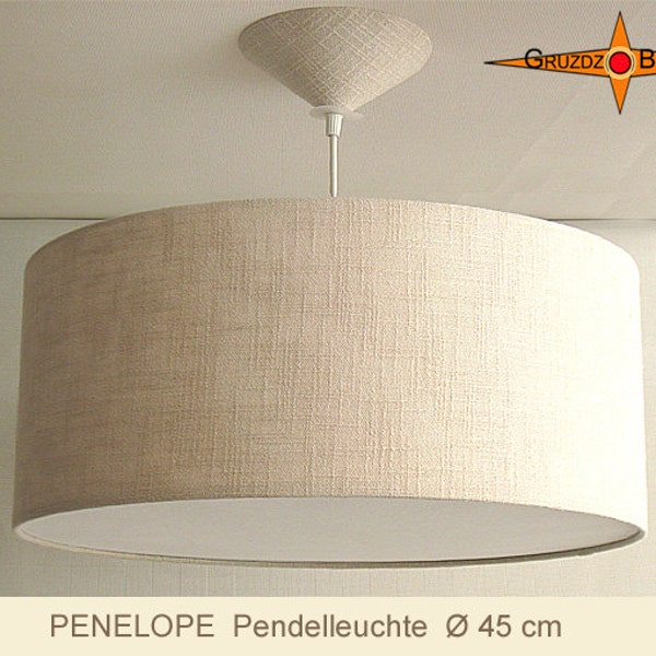 Hanglamp met diffusor PENELOPE Ø45 cm naturel linnen
