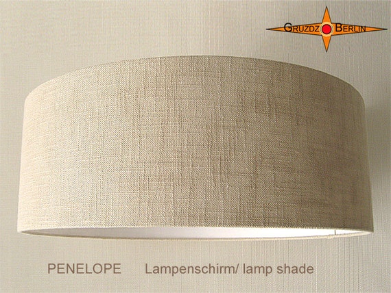 Large Lampshade Natural Color Linen PENELOPE 60 Cm Etsy UK